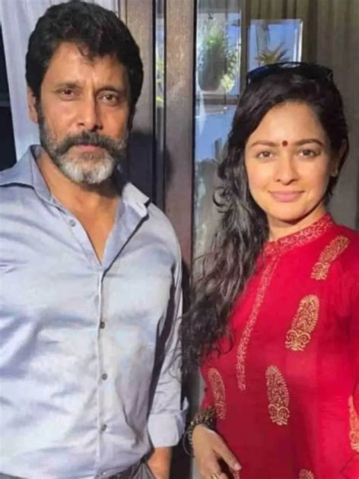 Actor Vikram with Wife Shailaja Balakrishnan