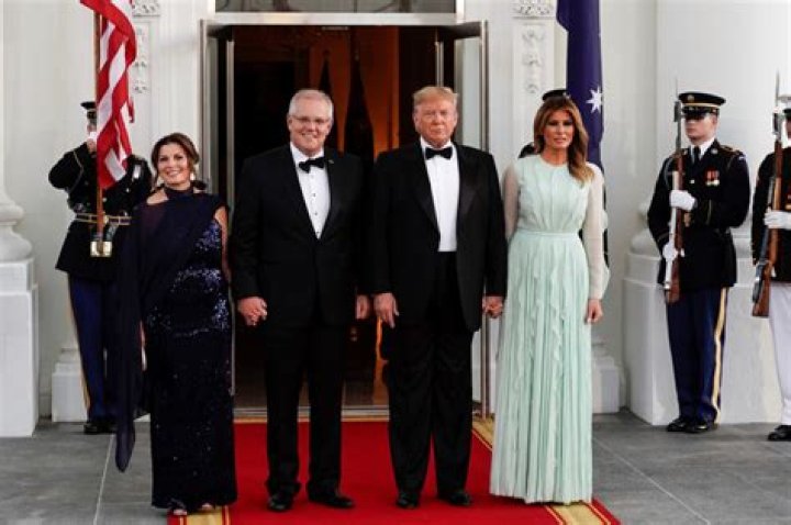 At second state dinner, Melania Trump’s dress is as quiet and dutiful