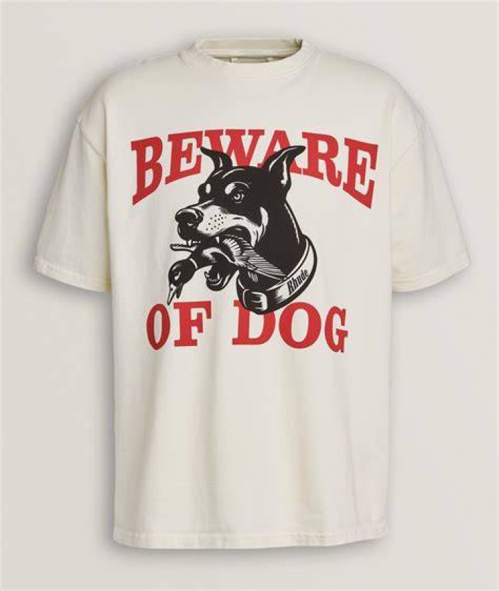 Dog Years Beware White TShirt