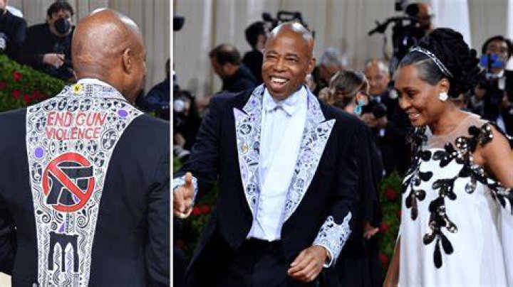 Met Gala 2022 NYC Mayor Eric Adams Channels AOC With End Gun Violence