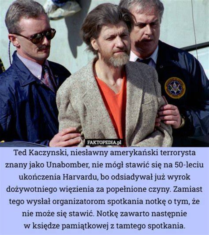 Nie żyje Ted Kaczynski. Terrorysta miał polskie korzenie