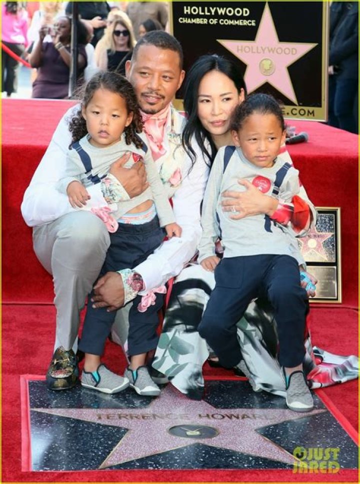 Photo terrence howard kids steal the show at hollywood walk of fame