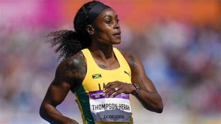 Who is Elaine ThompsonHerah's husband? Jamaican sprinter breaks FloJo